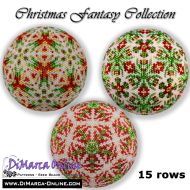 Tutorial 15 rows - Christmas Fantasy Collection (3 x) Peyote Ball incl. Basic Tutorial (download link per e-mail)