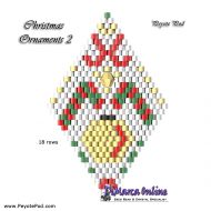 Tutorial 18 rows - Christmas Ornament 2 - 3D Peyote Pod + Basic Tutorial (download link per e-mail)