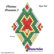 Tutorial 18 rows - Christmas Ornament 3 - 3D Peyote Pod + Basic Tutorial (download link per e-mail)