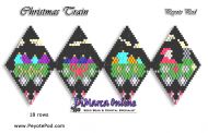 Tutorial 18 rows - Christmas Train 3D Peyote Pod + Basic Tutorial (download link per e-mail)