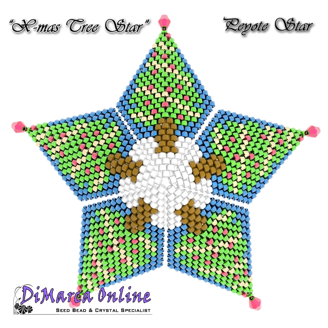 STARS Peyote Pen Wrap Pattern Pdf Digital Download 