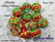 Tutorial 07 rows - Christmas Mini Collection 12 x Peyote Ball incl. Basic Tutorial (download link per e-mail)