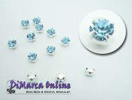 CiS16 Aquamarine in Silver Chaton in Setting 3.5 mm SS16 Preciosa - 24 x