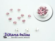 CiS16 Light Rose in Silver Chaton in Setting 3.5 mm SS16 Preciosa - 24 x