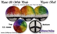 Tutorial 11 rows - Paint it With Pride Peyote Ball incl. Basic Tutorial (download link per e-mail)