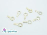 Cup Chain Connectors Gold Plated - 8 x