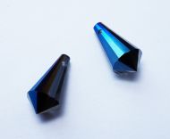 PD181 Crystal Blue Flare Drop 18x9 Preciosa