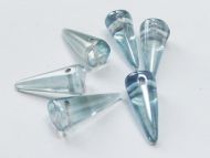 SPK17-00030/14464 Crystal Blue Lumi Spikes 7x17 mm - 18 x