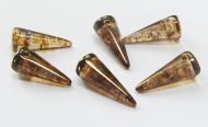 SPK17-00030/15695X Crystal Brown/Lila Lumi Spikes 7x17 mm