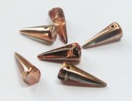 SPK17-00030/27101 Crystal Capri Gold Spikes 7x17 mm - 12 x