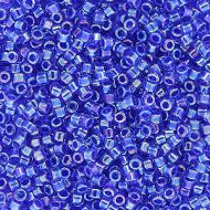 DB0063 Cobalt Lined Rainbow Blue Violet Delica 11/0 Miyuki 