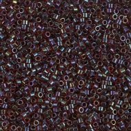 DB0297 Garnet Lined Rainbow Ruby Delica 11/0 Miyuki