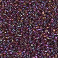 DB1694 Silver-Lined Glazed Rainbow Dark Cranberry Delica 11/0 Miyuki 