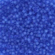 DB0787 Dyed Semi-Matte Transparent Capri Blue Delica 11/0 Miyuki