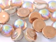 DO-00030/98533 Crystal Rainbow Copper Dome Beads * BUY 1 - GET 1 FREE *