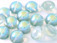 DO-00030/98539 Crystal Rainbow Green Dome Beads * BUY 1 - GET 1 FREE *