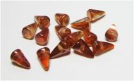 SPK8-00030/29131 Crystal Dark Apricot Baby Spikes 5x8 mm - 24 x