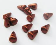 SPK8-01750 Dark Copper Satin Baby Spikes 5x8 mm - 24 x