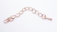 Extension Chain 5.5x3.5 mm Rose Gold Plated - 5 x