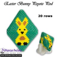 Tutorial 20 rows - Easter Bunny 3D Peyote Pod + Basic Tutorial (download link per e-mail)