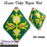 Tutorial 23 rows - Easter Tulips 3D Peyote Pod + Basic Tutorial (download link per e-mail)