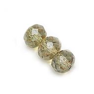 Lumi Green Rondelles 6x9 mm Fire Polished - 25 x * BUY 1 - GET 1 FREE *