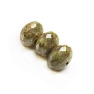 Pistachio Rondelles 6x9 mm Fire Polished - 20 x * BUY 1 - GET 1 FREE *