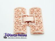 Fold-Over Clasp Filigree 26 mm Rose Gold