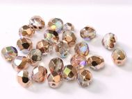 FP04 Crystal Rainbow Copper 4 mm Fire Polished - 100 x