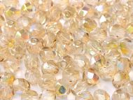 FP04 Crystal Rainbow Lemon 4 mm Fire Polished - 100 x