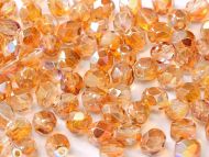 FP04 Crystal Rainbow Orange 4 mm Fire Polished - 100 x