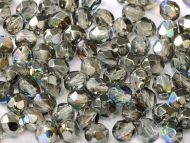 FP04 Crystal Rainbow Graphite 4 mm Fire Polished - 100 x