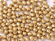 FP02 Gold Satin 2 mm Fire Polished - 5 grams