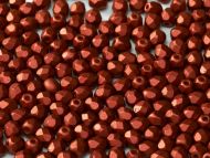 FP06 Lava Red Satin 6 mm Fire Polished