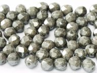 FP03 Chalk Grey Lumi 3 mm Fire Polished - 100 x