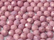 FP04 Chalk Pink Lumi 4 mm Fire Polished - 100 x