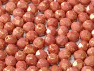 FP03 Chalk Copper Lumi 3 mm Fire Polished - 100 x