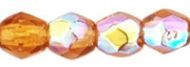 FP04 Topaz AB 4 mm Fire Polished - 100 x