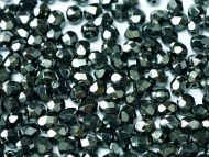 FP02 Hematite 2 mm Fire Polished ~ 150 x