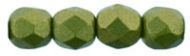 FP04 Green Metallic Matt 4 mm Fire Polished - 100 x