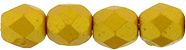 FP04 Gold Shine Yellow Sun 4 mm Fire Polished - 100 x