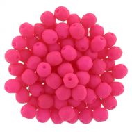 FP04 Neon Hot Pink 4 mm Fire Polished - 100 x