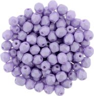 FP04 Powdery - Pastel Purple 4 mm Fire Polished - 100 x