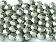 FP04 Grey Pearl 4 mm Fire Polished - 100 x