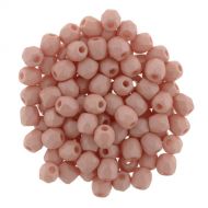 FP04 Opaque Silk Matt Light Peach 4 mm Fire Polished - 100 x