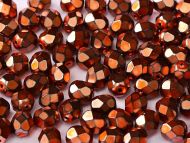 FP04 Heavy Metal Salmon 4 mm Fire Polished - 100 x