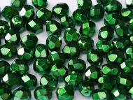 FP04 Heavy Metal Emerald 4 mm Fire Polished - 100 x