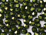 FP04 Heavy Metal Hunter Green 4 mm Fire Polished - 100 x