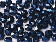 FP03 Heavy Metal Dark Blue 3 mm Fire Polished - 100 x