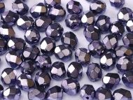 FP04 Heavy Metal Purple 4 mm Fire Polished - 100 x